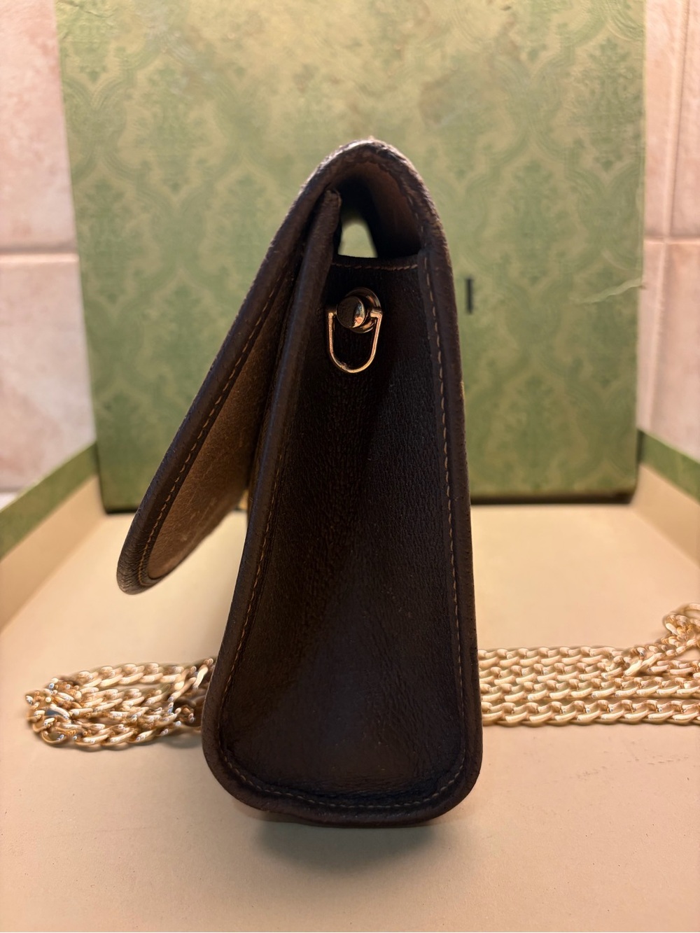 Gucci Beige GG Canvas Shoulder Bag - Picture 5 of 12